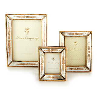 Gold Leaf Mirror Photo Frame