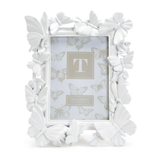 White Butterfly 5x7 Photo Frame