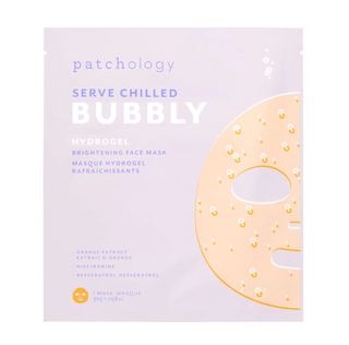 Served Chilled Bubbly Hydrogel Face Mask-Single