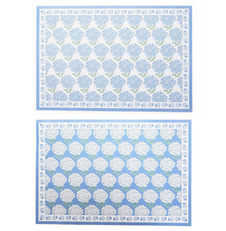 Hydrangea 40 Pc Paper Placemat Book Assorted 2 Designs