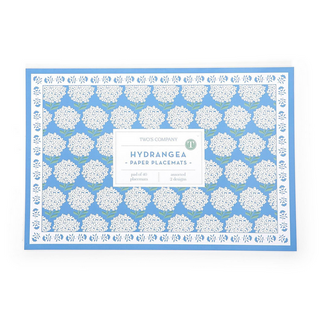 Hydrangea 40 Pc Paper Placemat Book Assorted 2 Designs