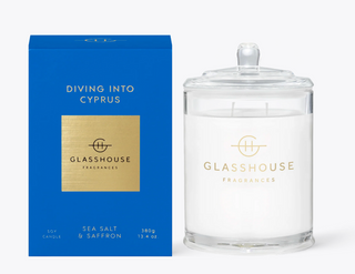 Glasshouse Diving Into Cyprus Candle (13.4 oz)