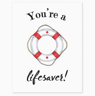 Lifesaver Greeting Card
