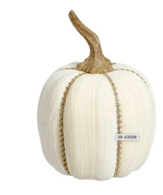 Ivory Jeweled Pumpkins