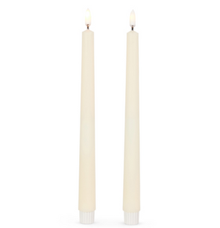 Ivory Taper Candles 11"