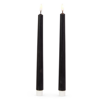 Black Taper Candles 11"
