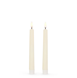 Ivory Taper Candles 7"