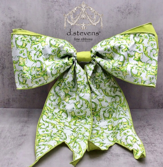 Chinoiserie Bow Lime & White