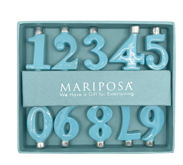 Number Candle Holder Set