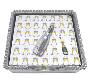 Beaded Napkin Box Set