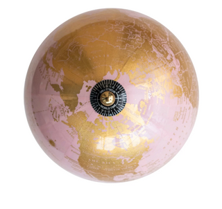 Metal & PVC Globe on Mango Wood Stand