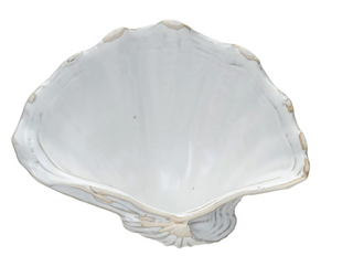 Stoneware Shell Shaped Dish