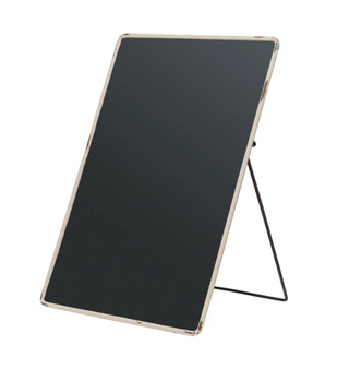 Metal Framed Chalkboard w/ Easel, Distressed Finish, Yellow