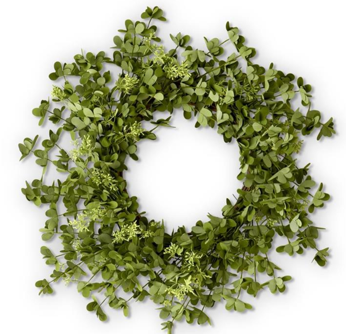 23 Inch Green Eva Leaves Eucalyptus Wreath w/Seed Pods