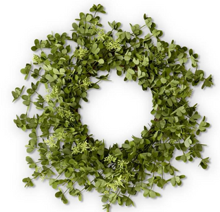 23 Inch Green Eva Leaves Eucalyptus Wreath w/Seed Pods