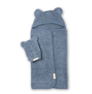 Hooded Towel + Wash Mitt Set