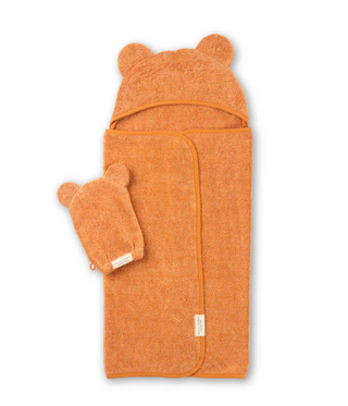 Hooded Towel + Wash Mitt Set