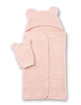 Hooded Towel + Wash Mitt Set