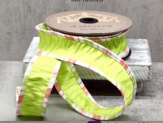 1.5" Stripe Lime Green