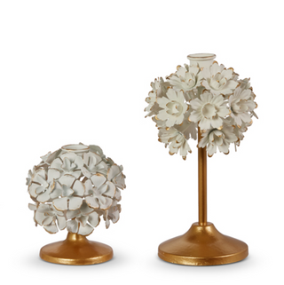 FLORAL CANDLE HOLDER Set of 2