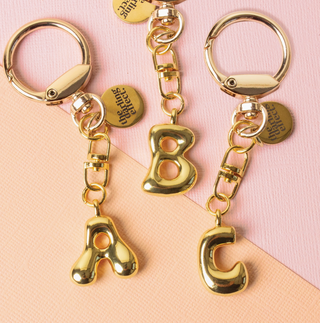 Bubble Letter Keychain Bag Charm