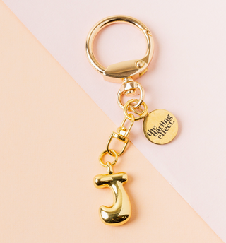 Bubble Letter Keychain Bag Charm