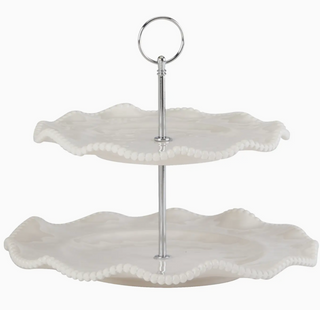 Perlette Cream - 2 Tier Server