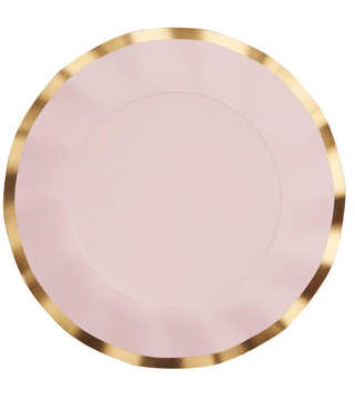 Wavy Dinner Plate Everyday Blush/8ct