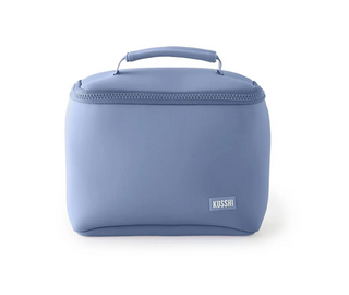 Neoprene Makeup Bag in Pearl Blue