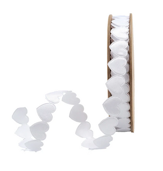 1" Organza Trim | Heart Edging | 10 Yard Roll (Copy)