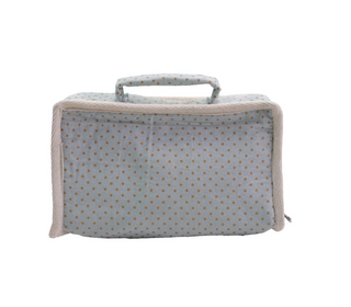 Fabric Suitcase Bed with Plush Bear & Outfits