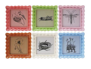 Resin Ruffled Photo Frame, 6 Colors