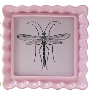 Resin Ruffled Photo Frame, 6 Colors