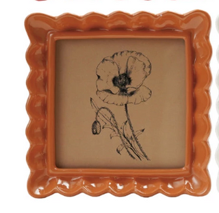 Resin Ruffled Photo Frame, 6 Colors