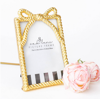 Gold Bow 4x6 Picture Frame