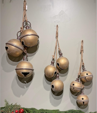 Hanging Gold Jinglebell Decor