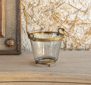 Petite Etched Ice Bucket