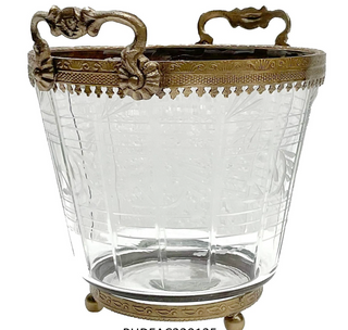 Petite Etched Ice Bucket