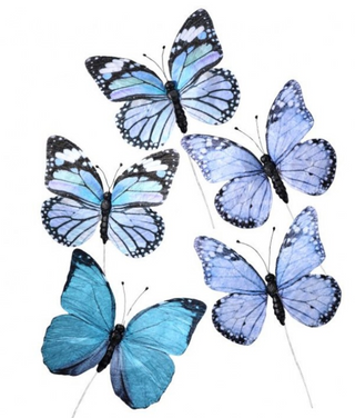 7" Parchment Butterfly Stems