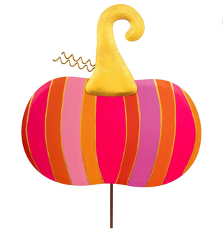 Bright Striped Pumpkin