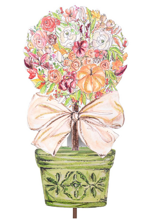 Rose & Pumpkin Topiaries