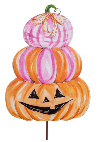 Large Pink Pumpkin Stack