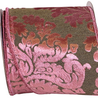 Velvet Filigree Deluxe Wired Edge Ribbon