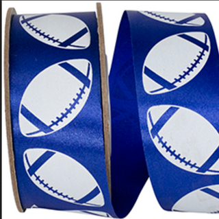 Homecoming Matte Footballs Cooler Ribbon