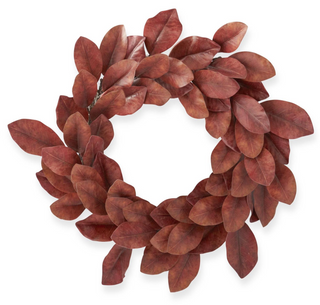 30 Inch Orange Magnolia Wreath