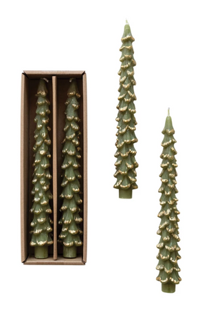 Tree Shaped Taper Candles in Box