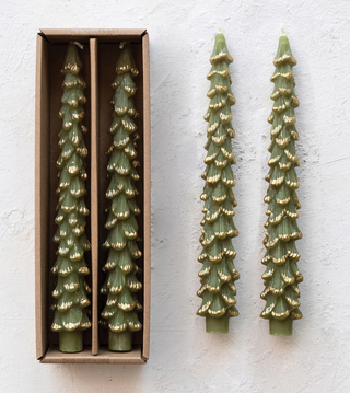 Tree Shaped Taper Candles in Box