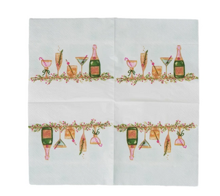 Holiday Cocktails Paper Cocktail Napkins