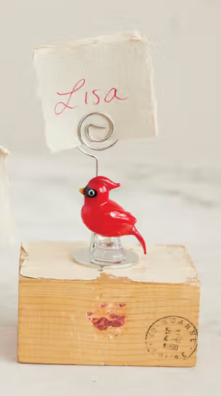 Cardinal Place Card Holder