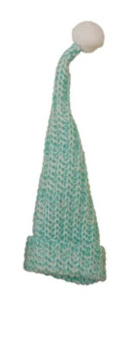 Knit Hat Bottle Topper with Pom Pom